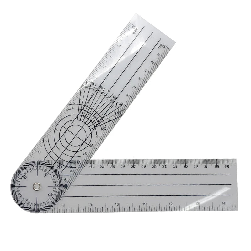 0- 360 Degree Goniometer Angle Medical Spinal Ruler Inclinometer Qme