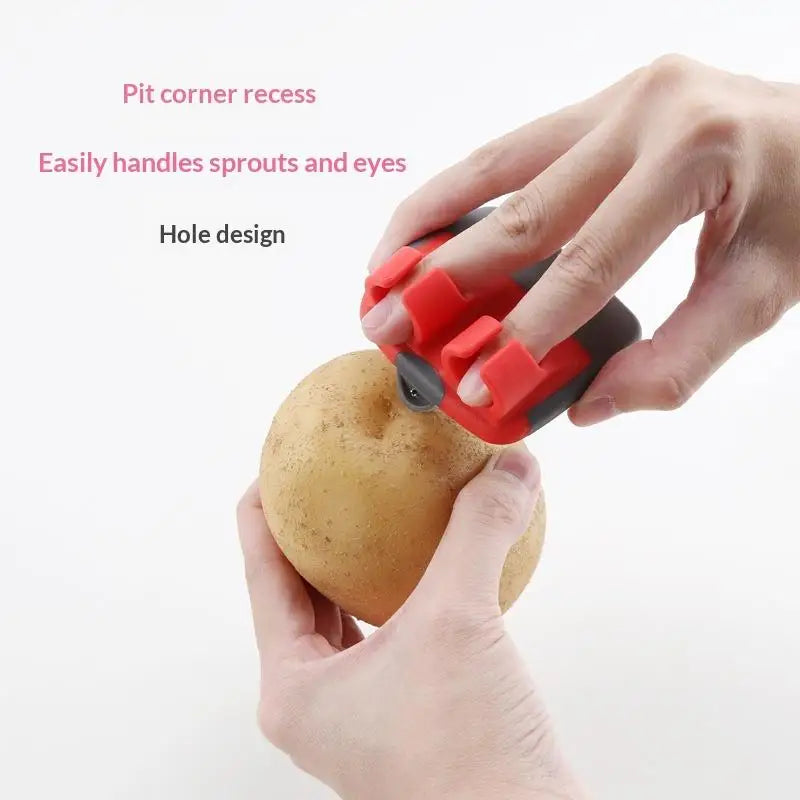 Vegetable Fruit Peeler Stainless Steel Handheld Swift Hand Palm Qme