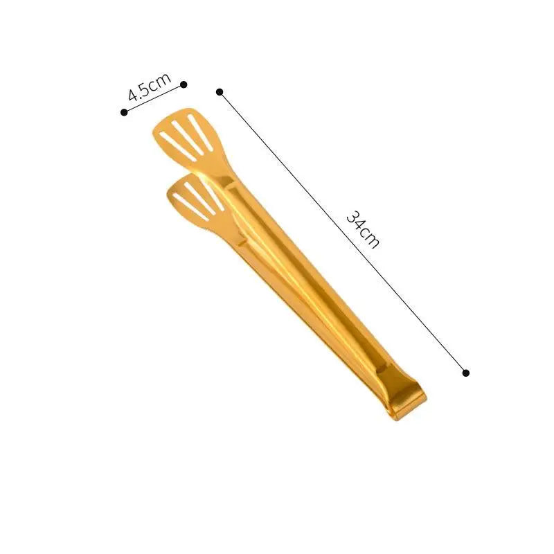 Stainless Steel Food Tongs Barbecue Meat Salad Steak Serving Clip Qme B3