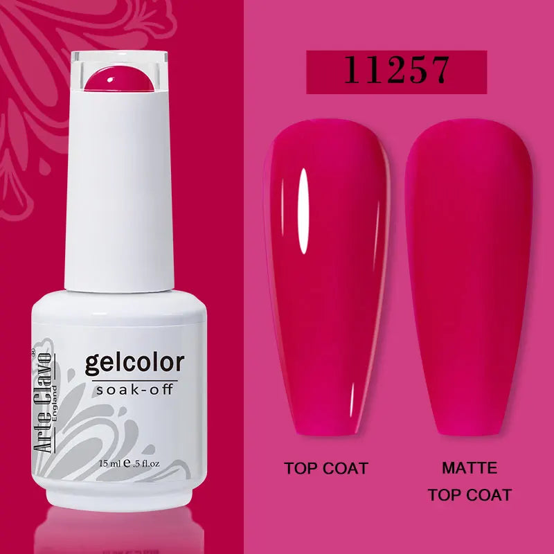 Arte Clavo15ml Gel Nail Polish Burgundy Red Brown Chocolate Art Soak