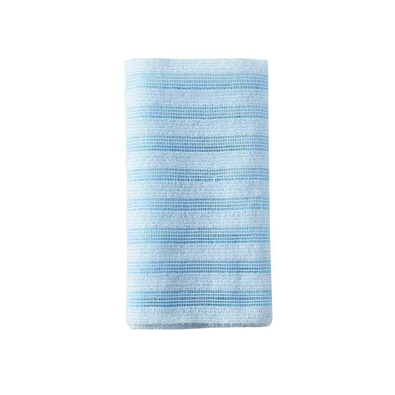 Antibacterial Exfoliating Bath Towel Rich Foam Shower Cloth Deep Cleansing Body Towel For Back Exfoliation Smooth Skin Daily Spa Qme Blue