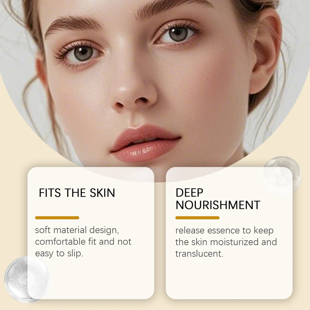 Collagen Protein Water Soluble Patches for Forehead Eye Area Absorbable Elasticity Firming Moisturizing Essence Patch Face Care Qme