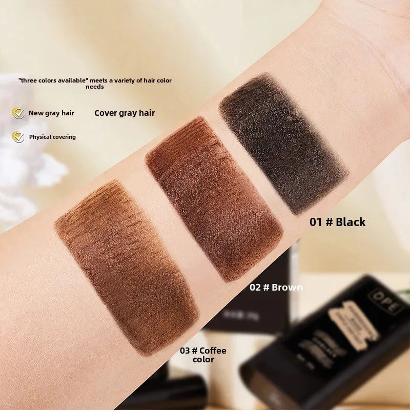 2-in-1 Hair Dye Stick Comb Black Brown Coffee Long-lasting Temporary Qme