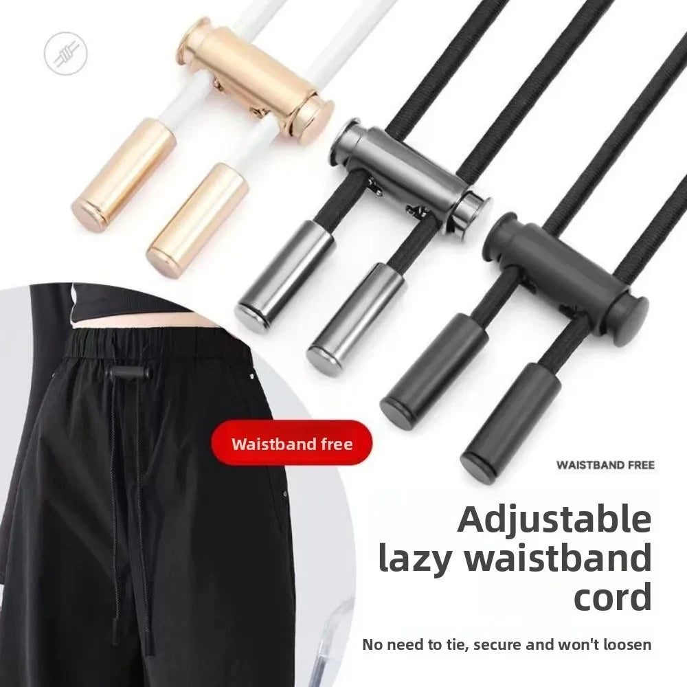 2M Elastic Shoelaces Drawstring High Elastic Rope with Threader DIY for Sports Pants Waistband Replacement Qme