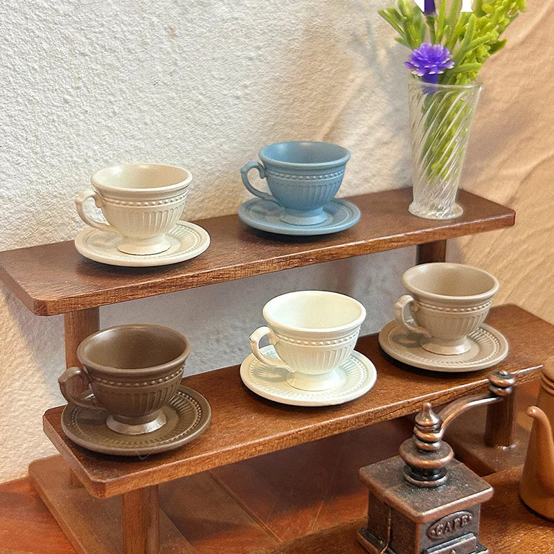 1 6 12 Dollhouse Miniature Dining Ware Mini Vertical Pattern Coffee Qme