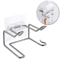 Self Adhesive Wall Mount Hair Dryer Holder Waterproof Rack Dyson Most Qme Silver