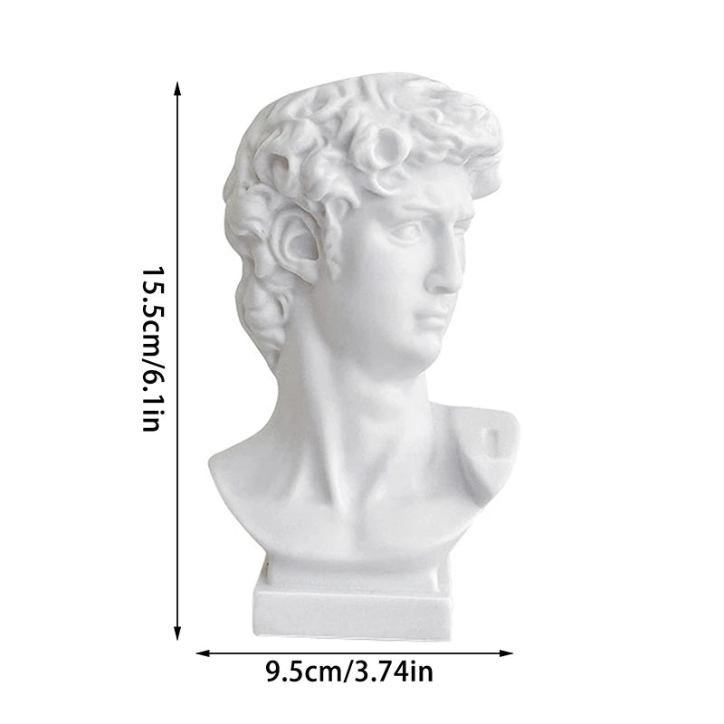 Creative Statue David Shape Brush Pot Desktop Ornaments Storage Box Qme onesize