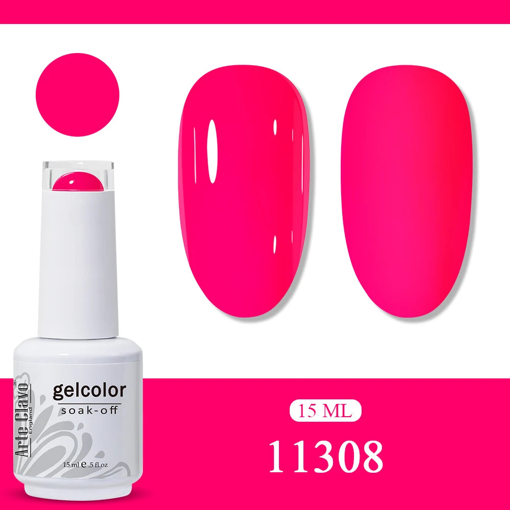 Arte Clavo Amber Gel Nail Polish Translucent Vintage Jelly Semi
