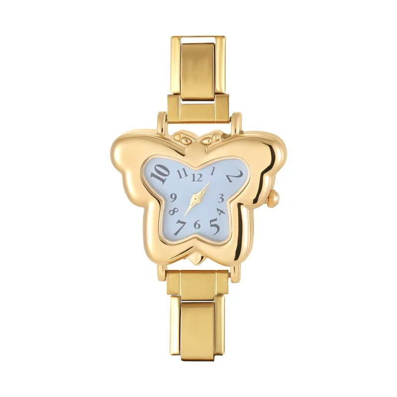 Dropshipping Italian Elastic Charm DIY Width Stainless Butterfly