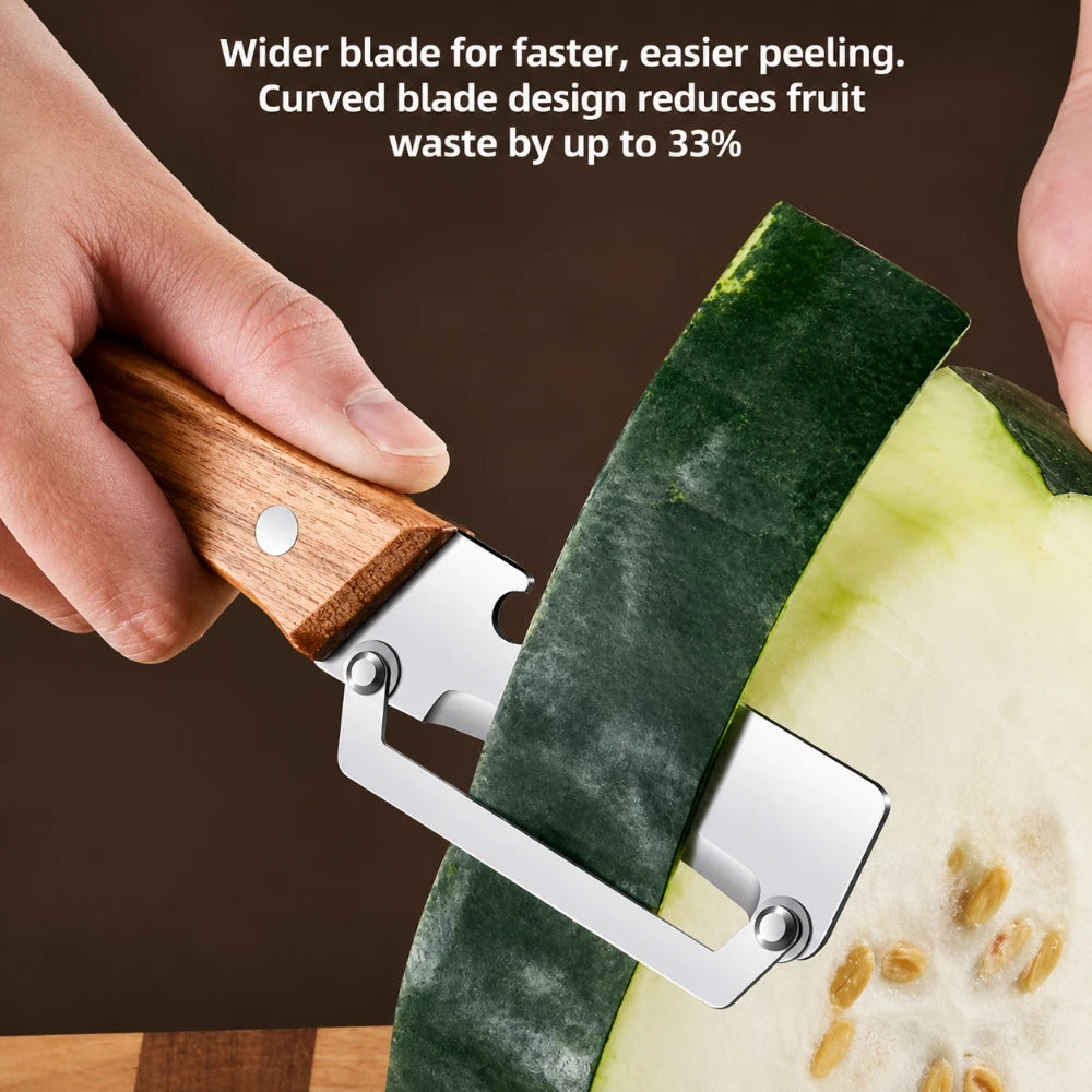 1/3/5Pcs Rustproof Stainless Steel Peeler Labor Saving Wooden Handle Wear Resistant Slicing Peeling Tool for Home Kitchen Use Qme