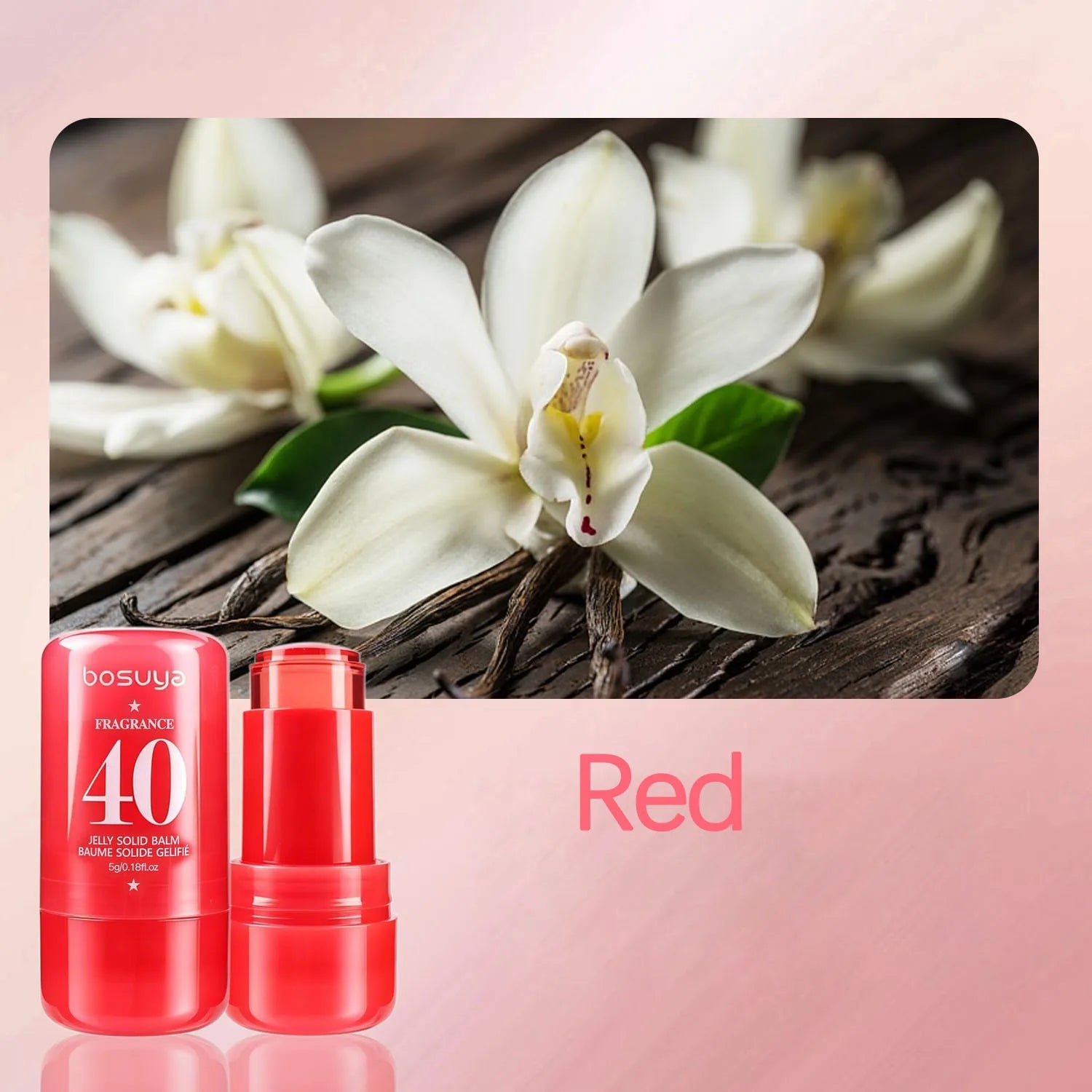 Jelly Fragrance Cream Long-lasting Elegant Light Emits Charming Aroma Qme Red