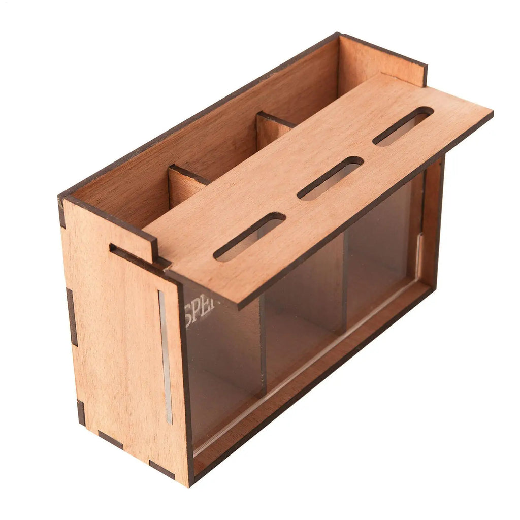 Money Bank for Adults 3 Compartments Wooden Removable Coin Saving Organizer Money Storage Organizer for Home Decoration Coin Qme