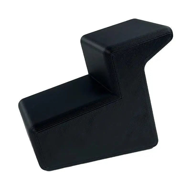 Waterproof Heavy Duty Door Stopper Non Slip Rubber Wedge Home Office Qme Black 105x80x50mm