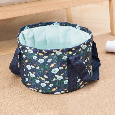 Portable Foldable Basin Travel Camping Wash Tub Fishing Bucket Qme CF084-5