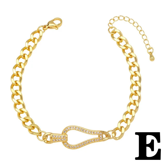 New Hot Punk Hip Hop Personality Leopard Head Bracelet Men and Women Cool Zircon Gold Plated Cuban Chain Wholesale Qme E