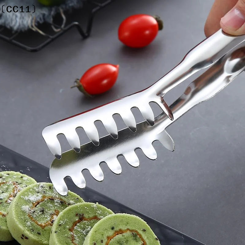 Multifunctional Stainless Steel Food Clip Barbecue Spaghetti Tongs Qme