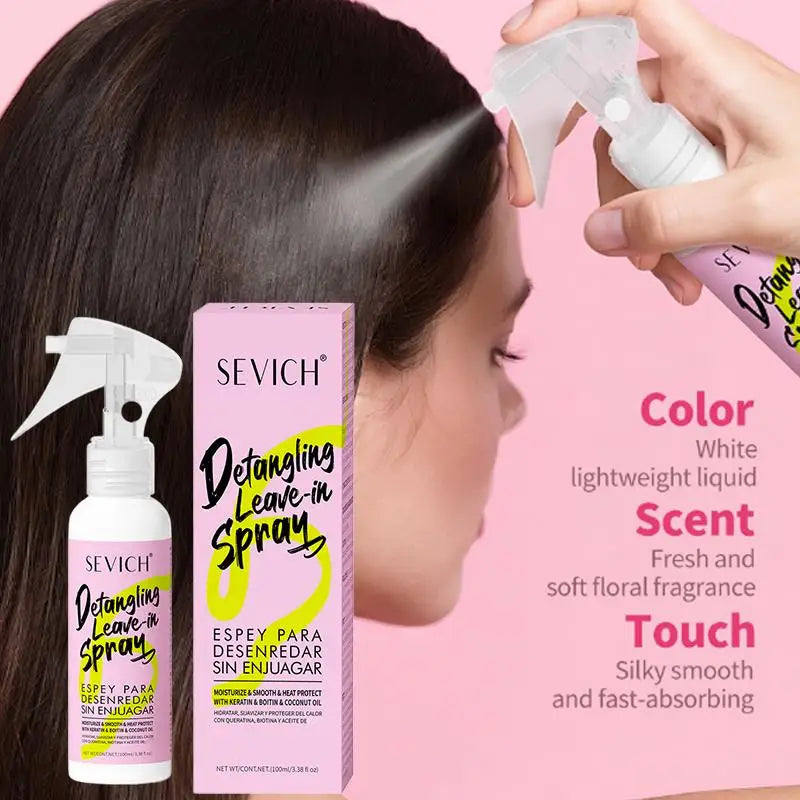 Keratin Hair Smoothing Spray Conditioner Treatment Dyeing Damaged Qme