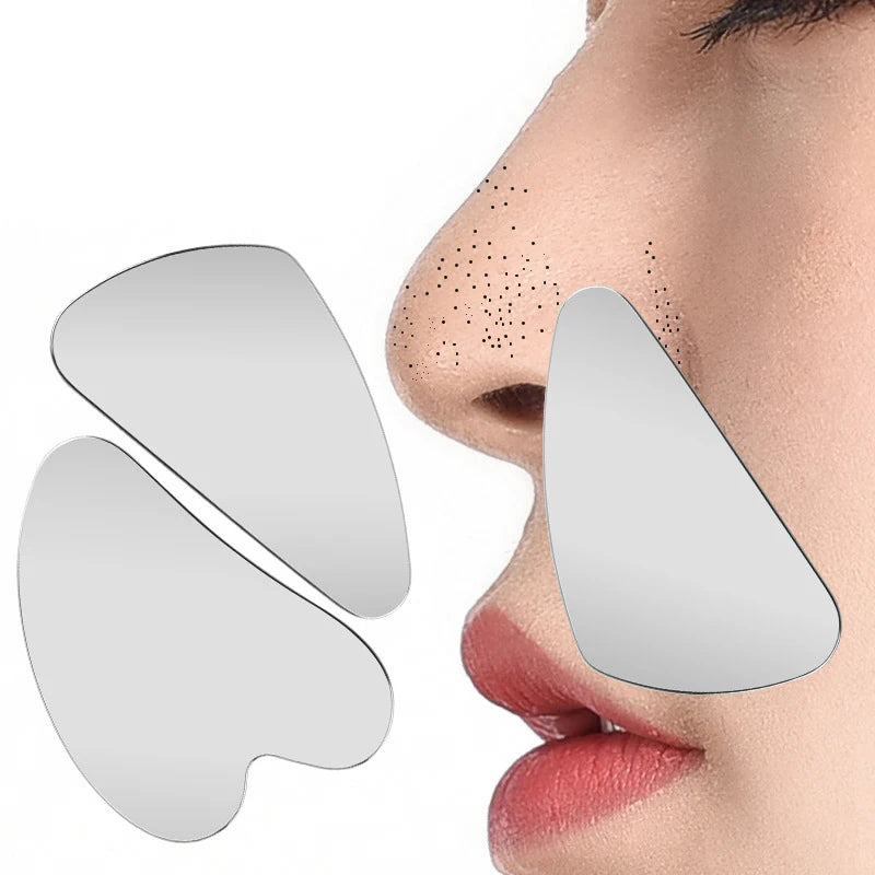 Stainless Steel Hair Follicle Cleansing Blackhead Scraper Gua Sha Qme
