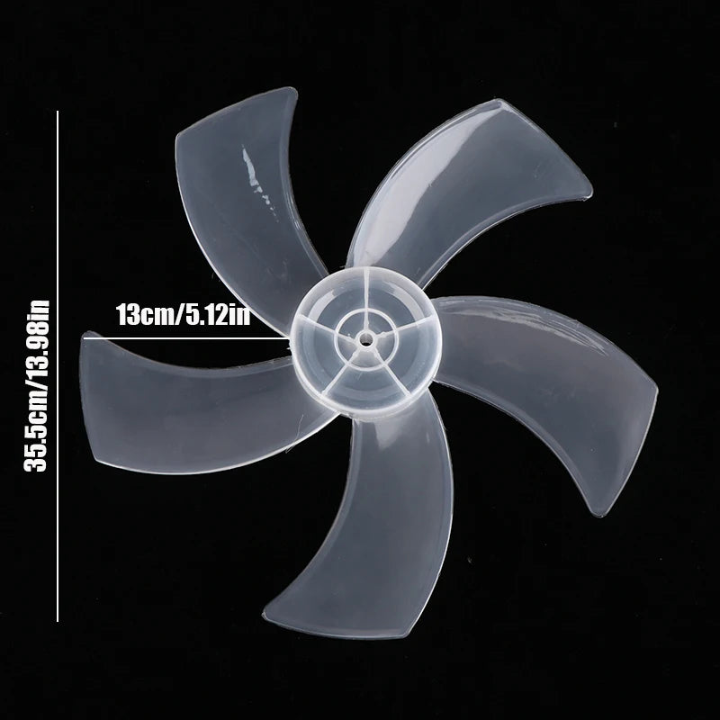 Large Wind Fan Blade Household Plastic Five Leaves Nut Cover Pedestal Qme