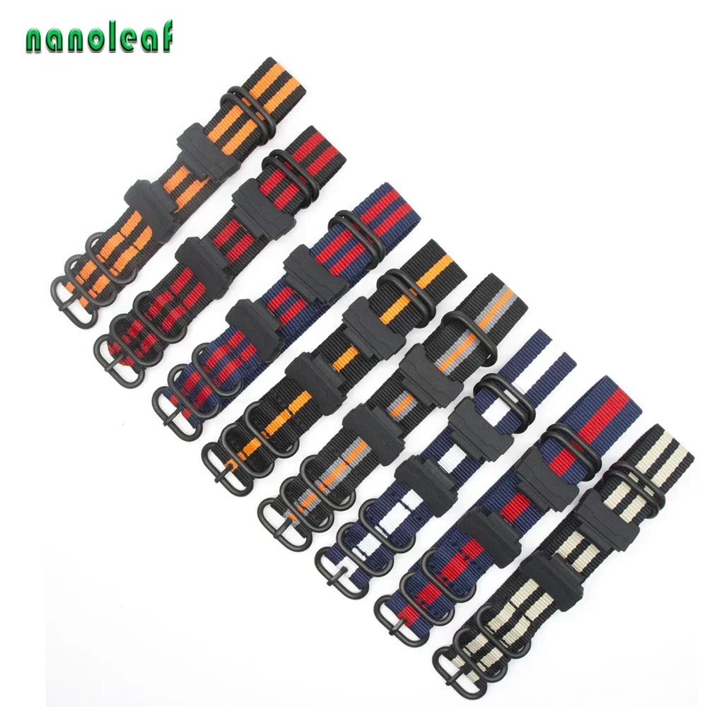 For Casio G-Shock Nylon Band Replacement 22MM Canvas Strap Sport Watch Accessories Men's Bracelet Qme