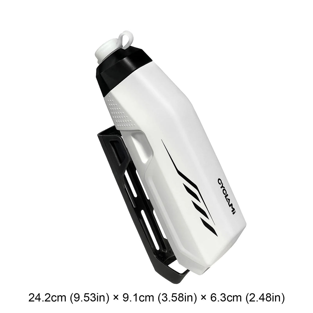 650ml Aerodynamic Water Bottle Bracket Set Squeeze To Drink Design Down Tube Riding Water Kettle for Road Mountain Bicycle Qme