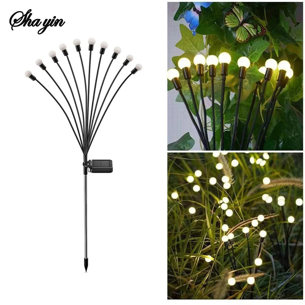 Solar Lawn Light, Outdoor Courtyard Garden Plug-In Light, Outdoor Waterproof Camping Light Qme