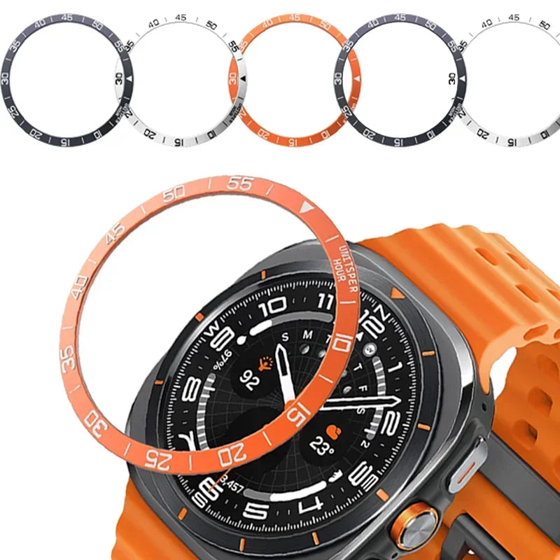 Metal Cover Bezel Ring Case For Samsung Galaxy Watch 7 Ultra 47mm SmartWatch Protector Case Steel Frame Shell Bumper Accessories Qme