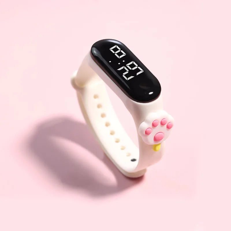 Kids Watch Watch Reloj Smart Watch LED Children Watches Bracelet Cartoon Digital Ladies Watch for Girls Waterproof Clock Gift Qme N