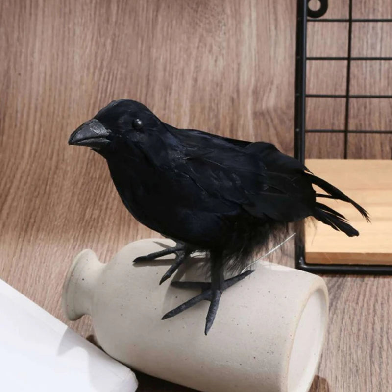 ^Simulation Black Crow Raven Bird Repellent Pest Control PigeonRepellent Garden Decoration Outdoor Decoracion Exterior Qme 1pc