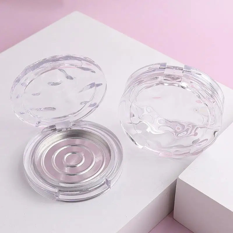 Innovative Clear Wavy Blush Box Seamless Makeup Organization Powder Qme