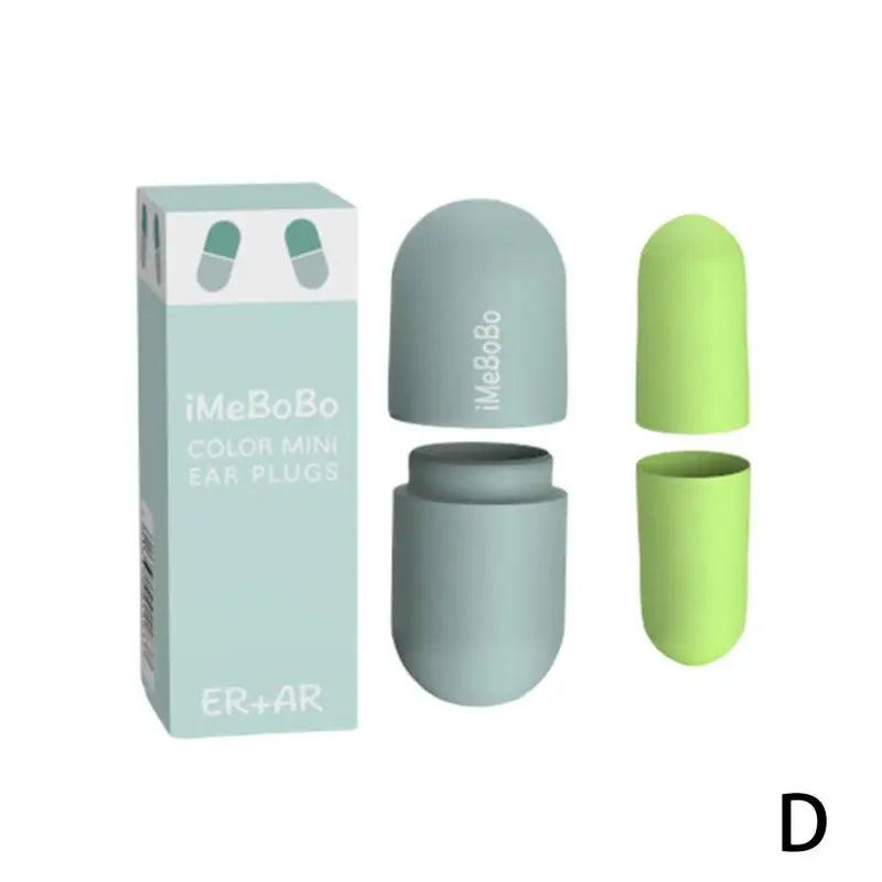 Lipstick noise cancelling earplugs, sponge earplugs, sleep snoring memory foam, sleep silent, student dormitory Qme AD01-0037-Gn 10pcs