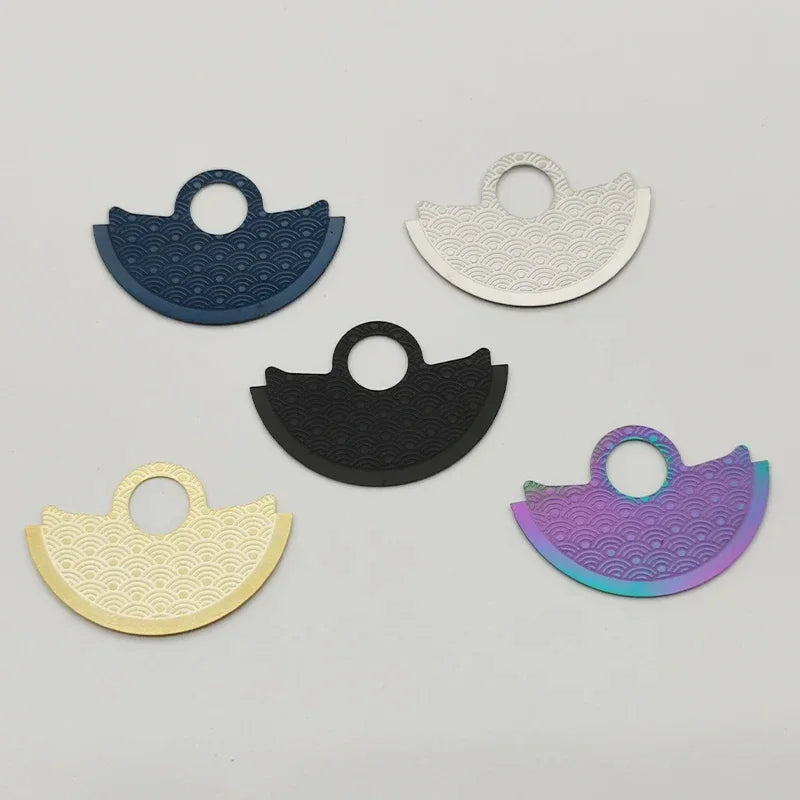 Wave Pattern NH35 Automatic Hammer Rotor Metal Patch Fits 4R35 4R36 NH35 NH36 Movement SKX007 Watch Movt Retrofit Parts Qme