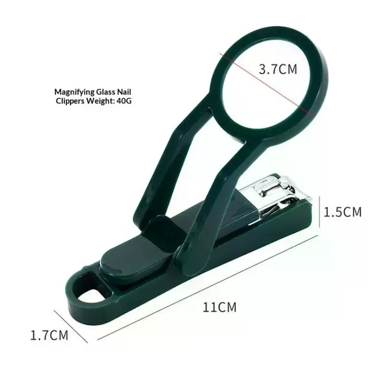 Magnifying Glass Nail Clipper Large Anti-splash Precision Trimmer Qme