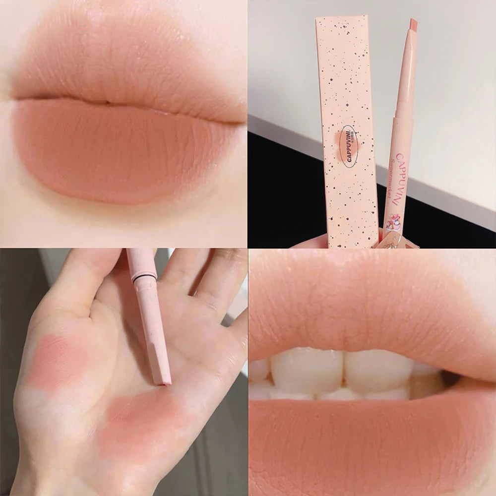 CAPPUVINI Matte Lip Liner Outline Lips Lipstick Pen Waterproof Long-lasting Color Lip Pencil Lipstick Pen Qme CP140-04
