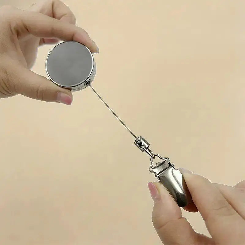 Automatic Retractable Towel Rack No-drill Self-adhesive Wall Mounted Qme