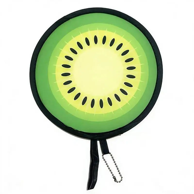 Portable Round Foldable Hand Fans Cartoon Foldable Design Handheld Folding Fan Round Shape Fruit Style Cooling Fans Qme E