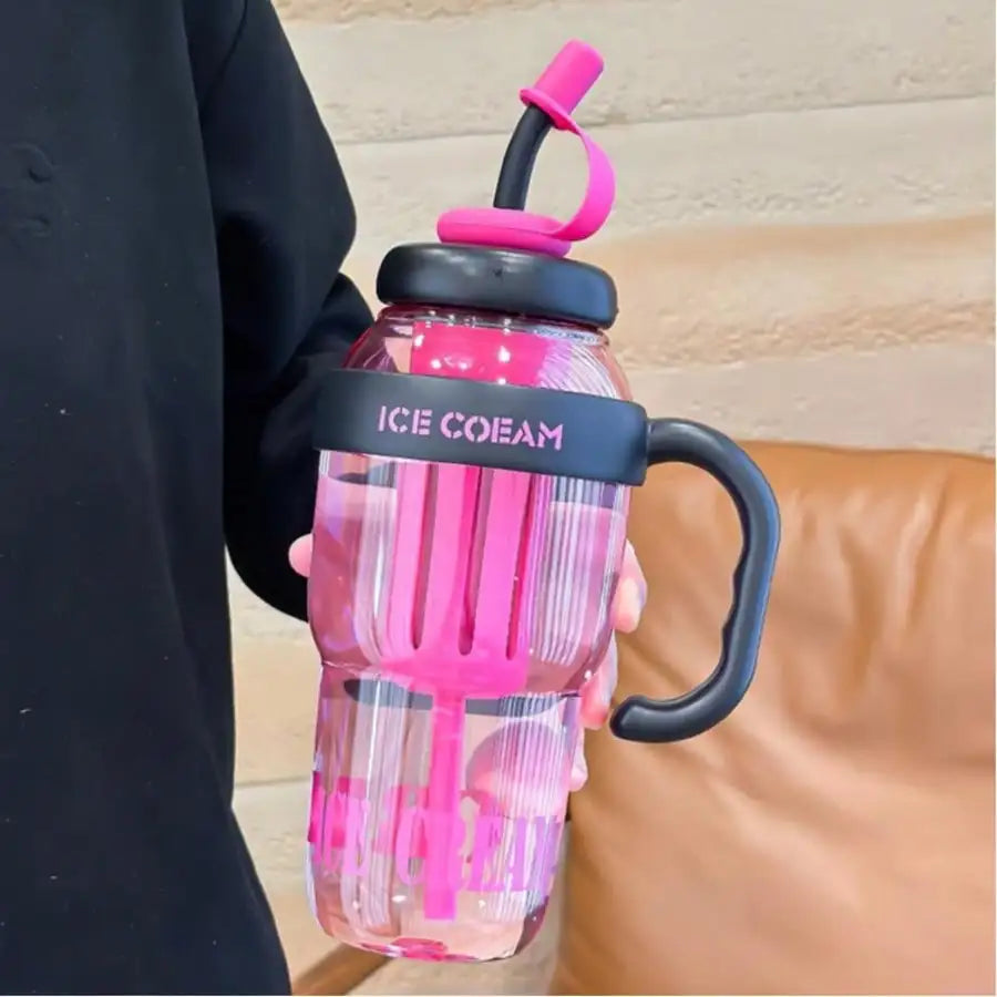 Student Large Capacity Summer Ice King Cup Fitness Essential Lucky Qme