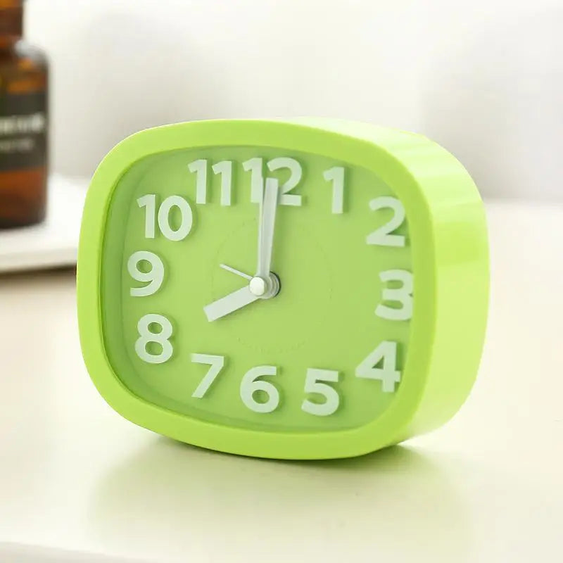 Quartz Clock Desktop Ornaments Alarm Electronic Creative Personality Qme Green