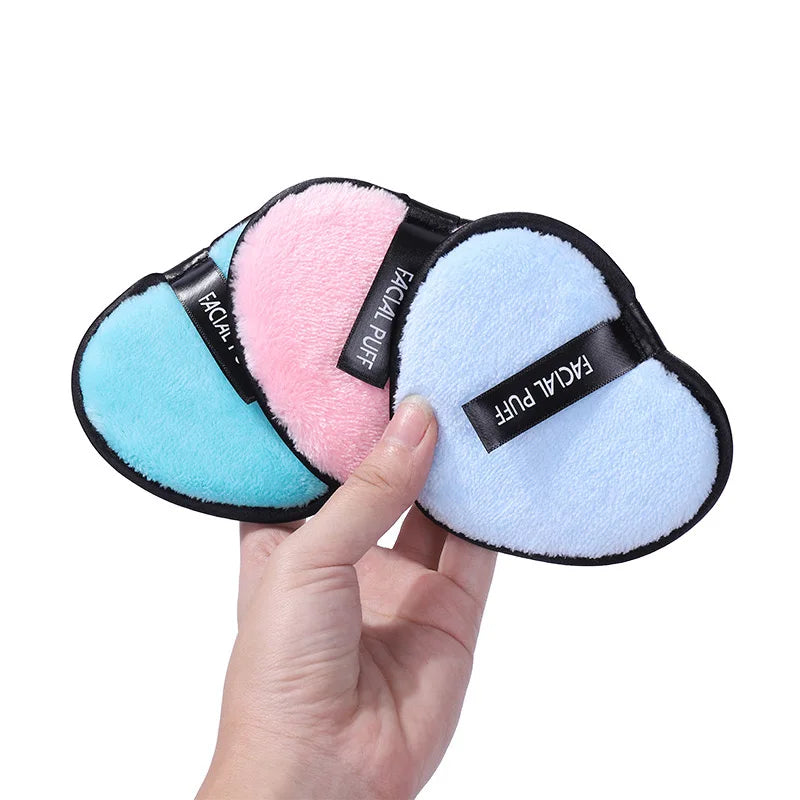 Heart-shaped Makeup Remover Pad Cleaning Tool Face Washing Travel Qme