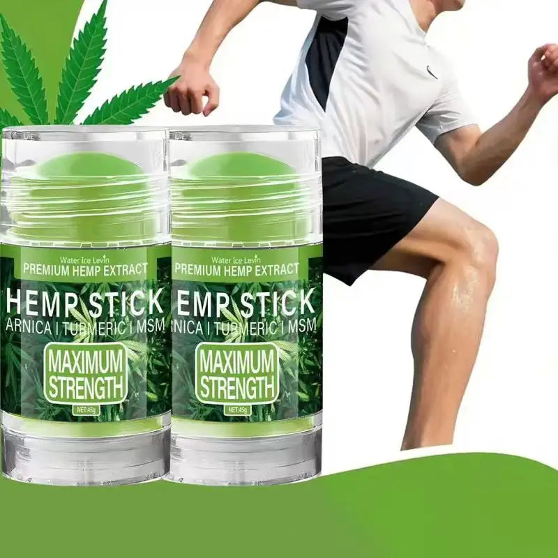 Premium Hemp Stick with Arnica & Turmeric - Maximum Strength Moisturizing Stick for Skin & Joint Care Qme