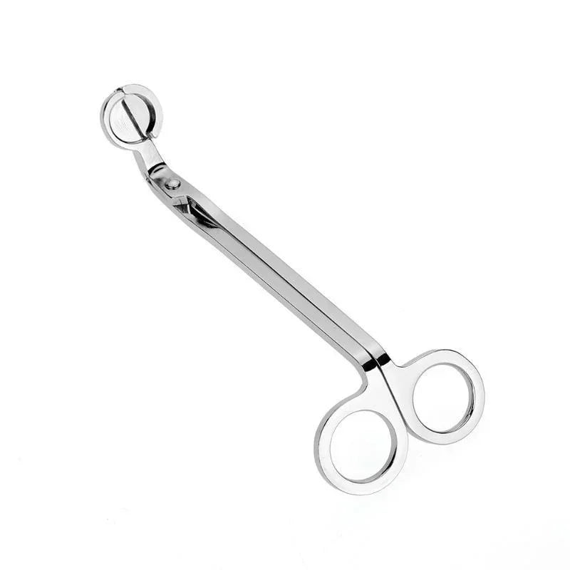 Candle Wick Trimmer Stainless Steel Scissors Trim Cutter Round Head Qme Silver