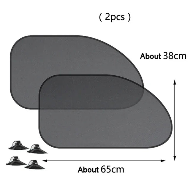 Car Sunshade Covers Cover Universal Windscreen Folding Visor Reflector Windshield Auto Window Sun Shade Protector Accessories Qme 2Pcs Front Seat Side