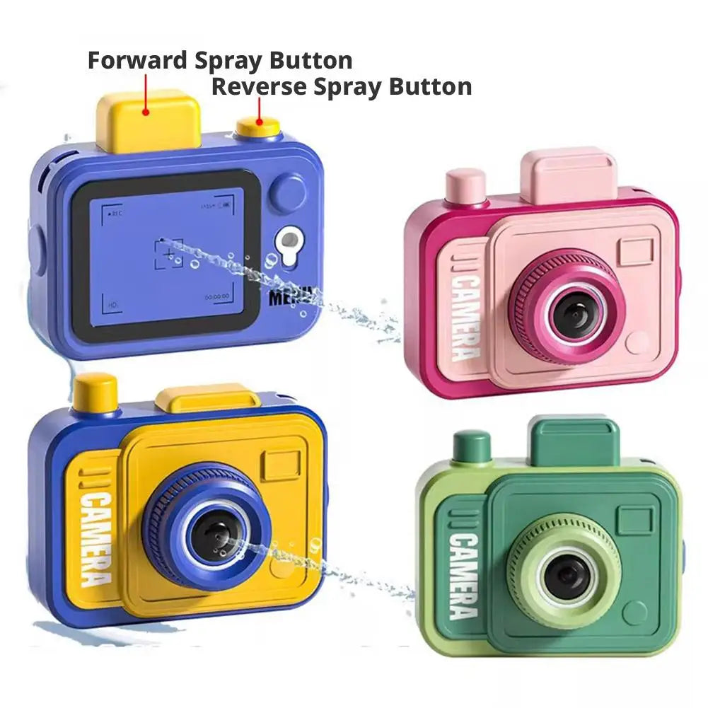 Camera Water Blaster 2Way Squirt Gun Shoots Forward Backward Funny Qme