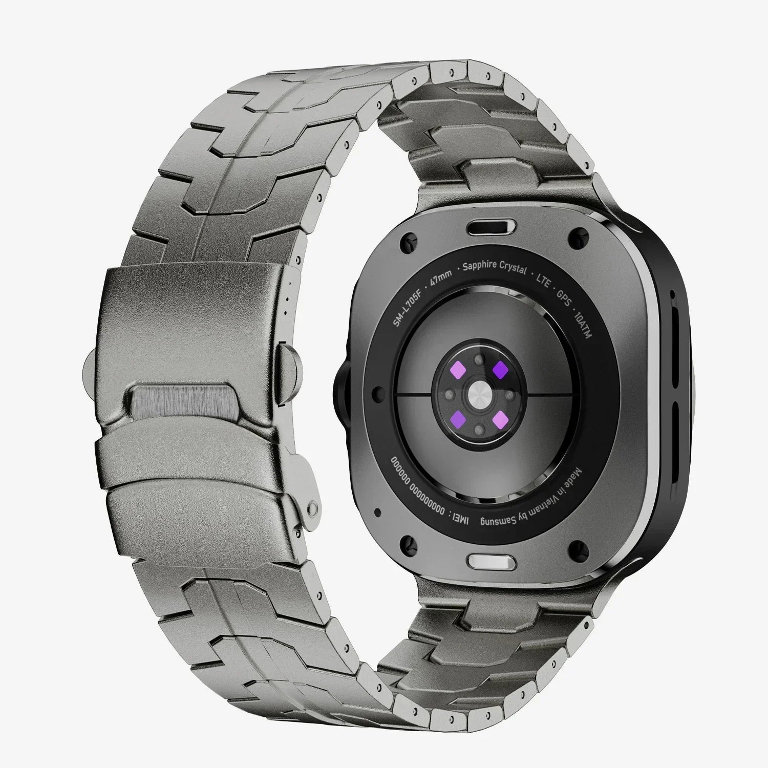 Titanium Luxury Strap for Samsung Galaxy Watch Ultra 47mm Band for Samsung Ultra Galaxy 47MM Men Watchband Galaxy Ultra Bracelet Qme Titanium Galaxy Watch Ultra
