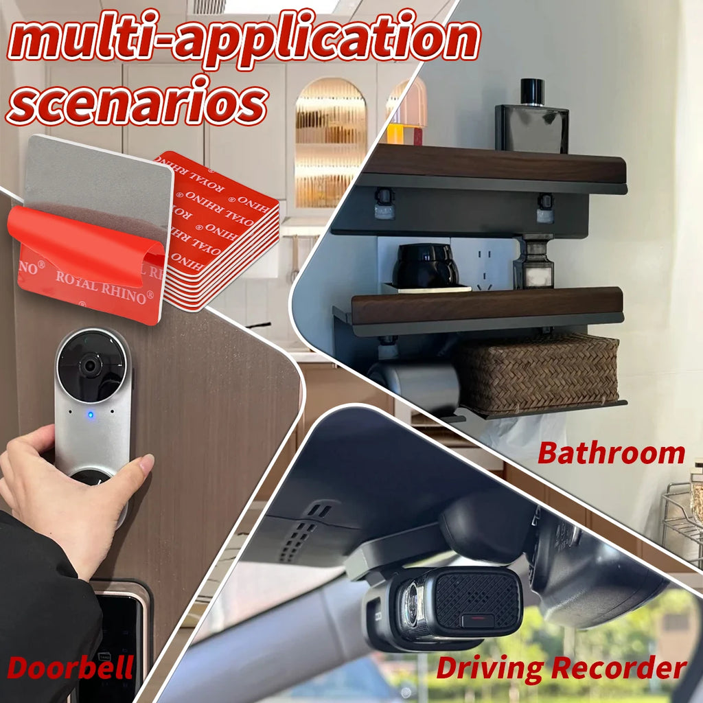 Heavy Duty Double Sided Adhesive Pads Durable Mounting for Car Holder GPS Rear Camera Mounting Tape Qme