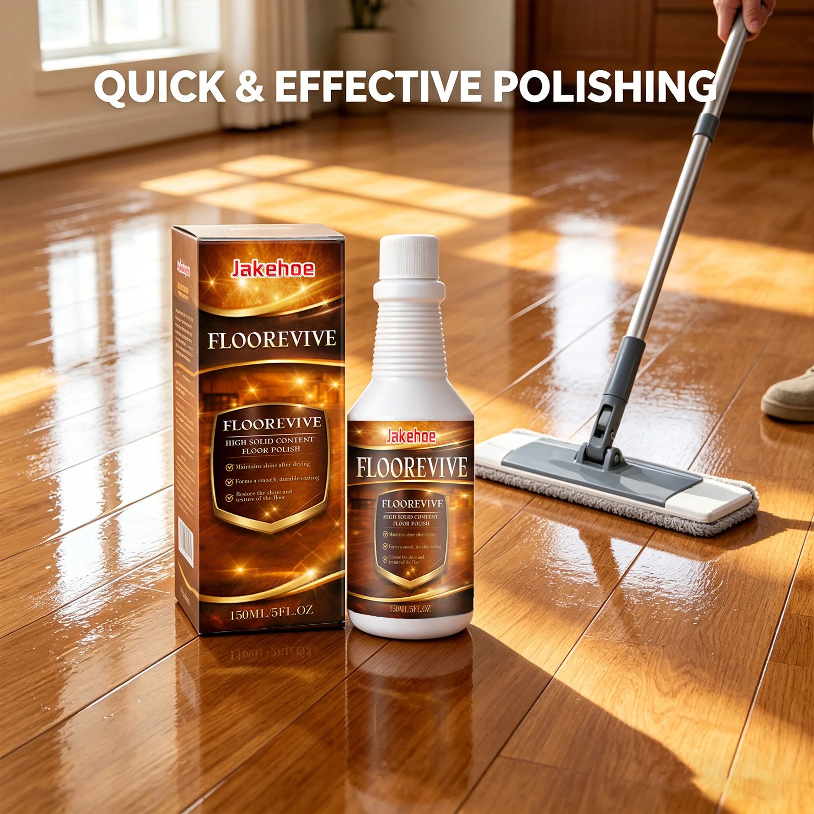 Floor Repairing Agent Reduce Scratches Enhance Floor Gloss & Smoothness Form Protective Layer Polishing Daily Floor Maintenance Qme