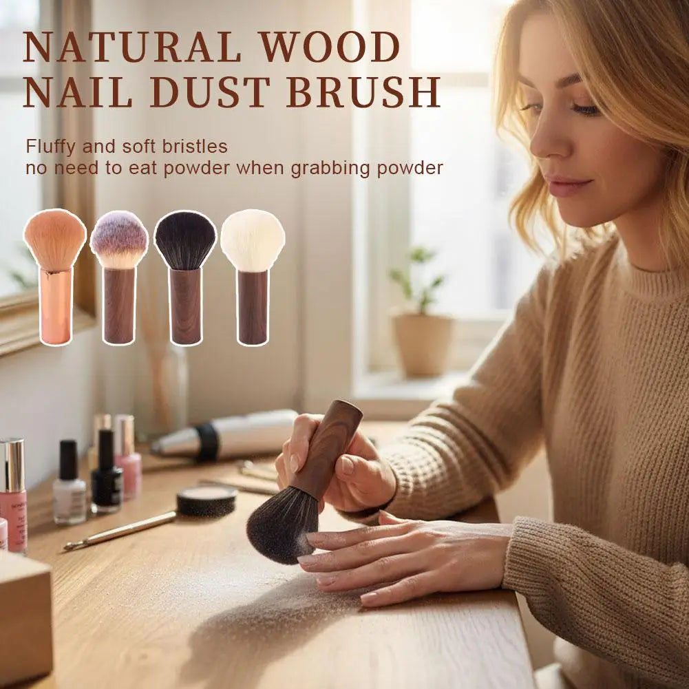 1Pcs Nail Dust Brush Soft Fiber Small Waist Makeup Brush For Loose Powder & Blush Professional Manicure Cleaning & Beauty T J9F6 Qme
