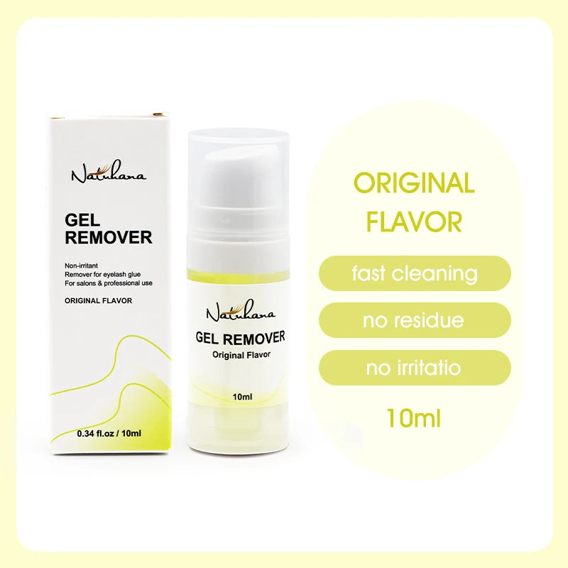 NATUHANA Grafting Eyelash Extension Glue Cream Remover Non-irritating Qme 10ml - Original Gel