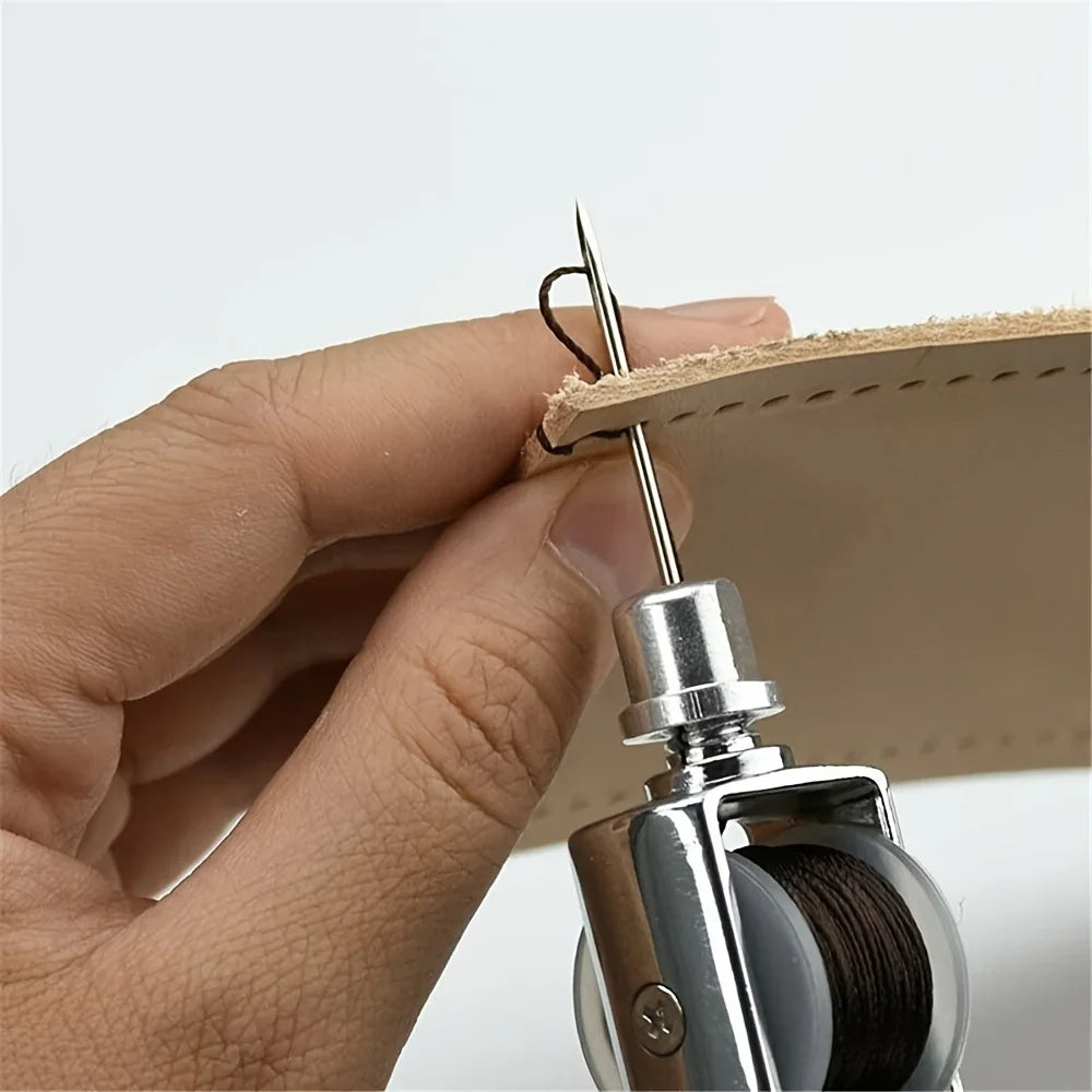 1 set of leather sewing cone kit, portable manual sewing machine, leather hand seamer, quick sewing machine sewing tool Qme