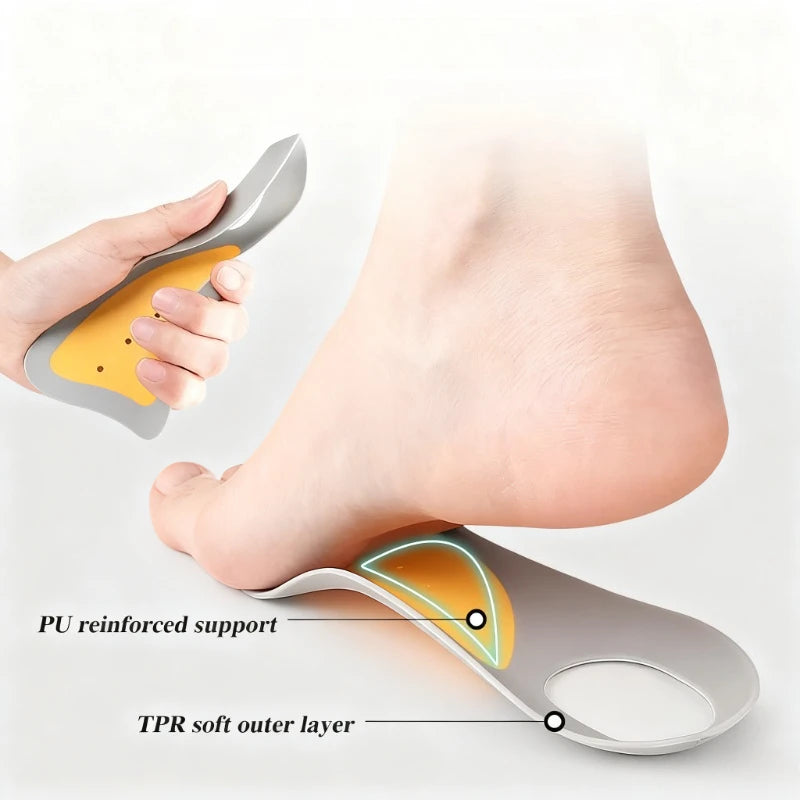 1Pair Large-area Protection Insole Thin Silicone Insoles Men Women Qme